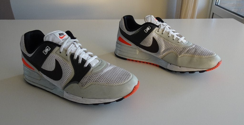 Nike Air Pegasus 89 White/Anthracite-Bright Crimson maat 43, Ophalen, Wit, Nike, Zo goed als nieuw