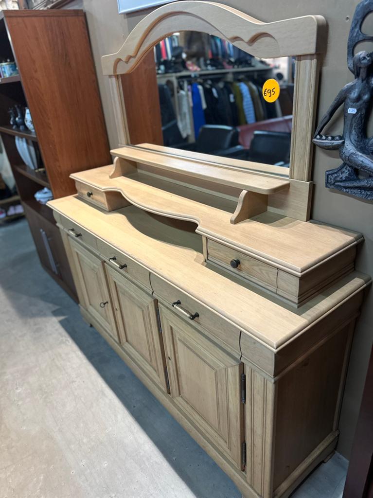 Dressoir met spiegel, Ophalen of Verzenden, Zo goed als nieuw, S, Minder dan 100 cm
