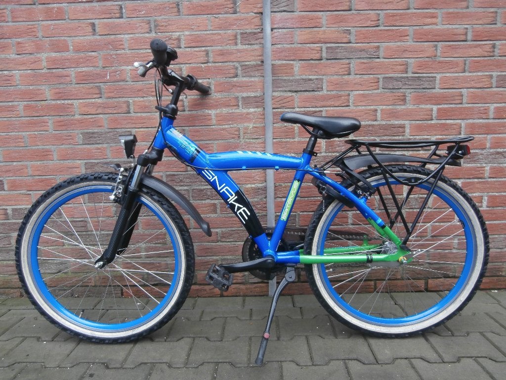 ALS NIEUW! Batavus Snake 24 inch. blauw-groen, Ophalen, Terugtraprem, 24 inch, Versnellingen