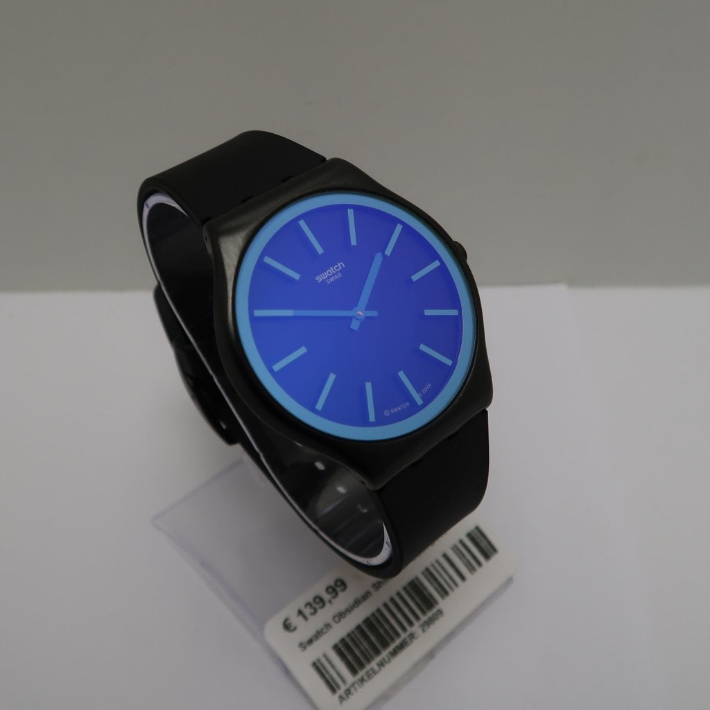 Swatch Obsidian Shimmer SS07B111 | in Goede Staat, Swatch, Zo goed als nieuw, https://www.swatch.com/nl-nl/contact.html, Jakob-StÃ¤mpfli-Strasse 94, 2502 Biel/Bienne, Zwitserland