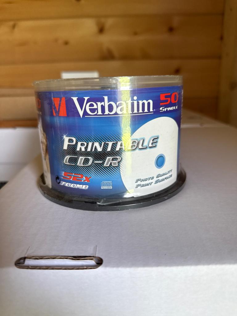 Verbatim Printable CD-R 52x 700MB - 50 stuks op spindel, Ophalen of Verzenden, Nieuw, Cd, Op spindel