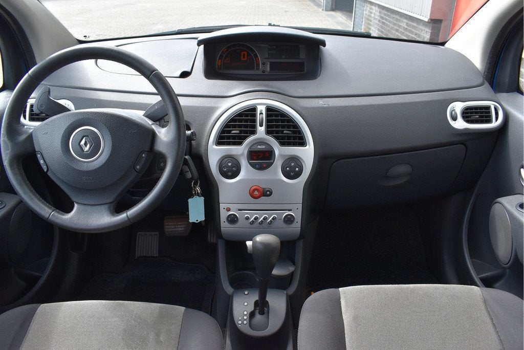 Renault Modus 1.6-16V Dynamique Automaat NL-auto, Trekhaak,, Auto's, Stof, Gebruikt, 4 cilinders, Blauw