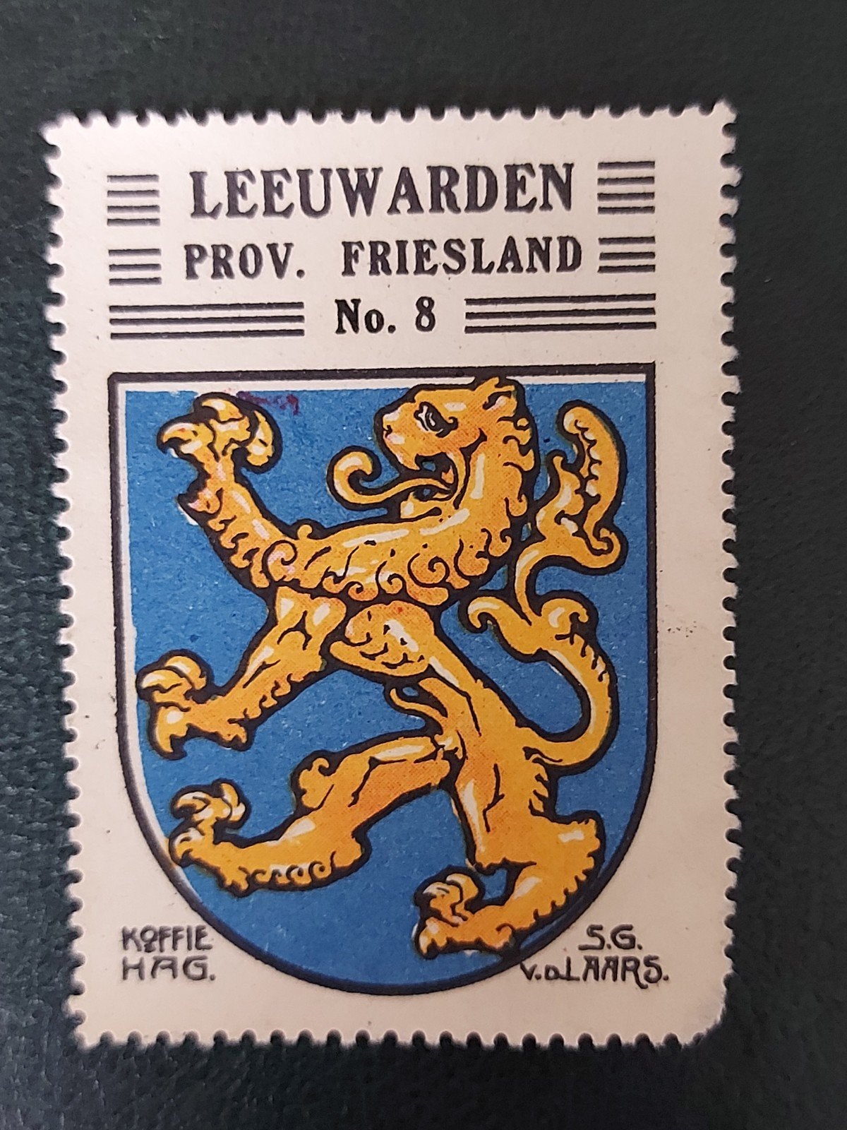 sluitzegel Leeuwarden Koffie Hag, Ophalen of Verzenden, Overige typen