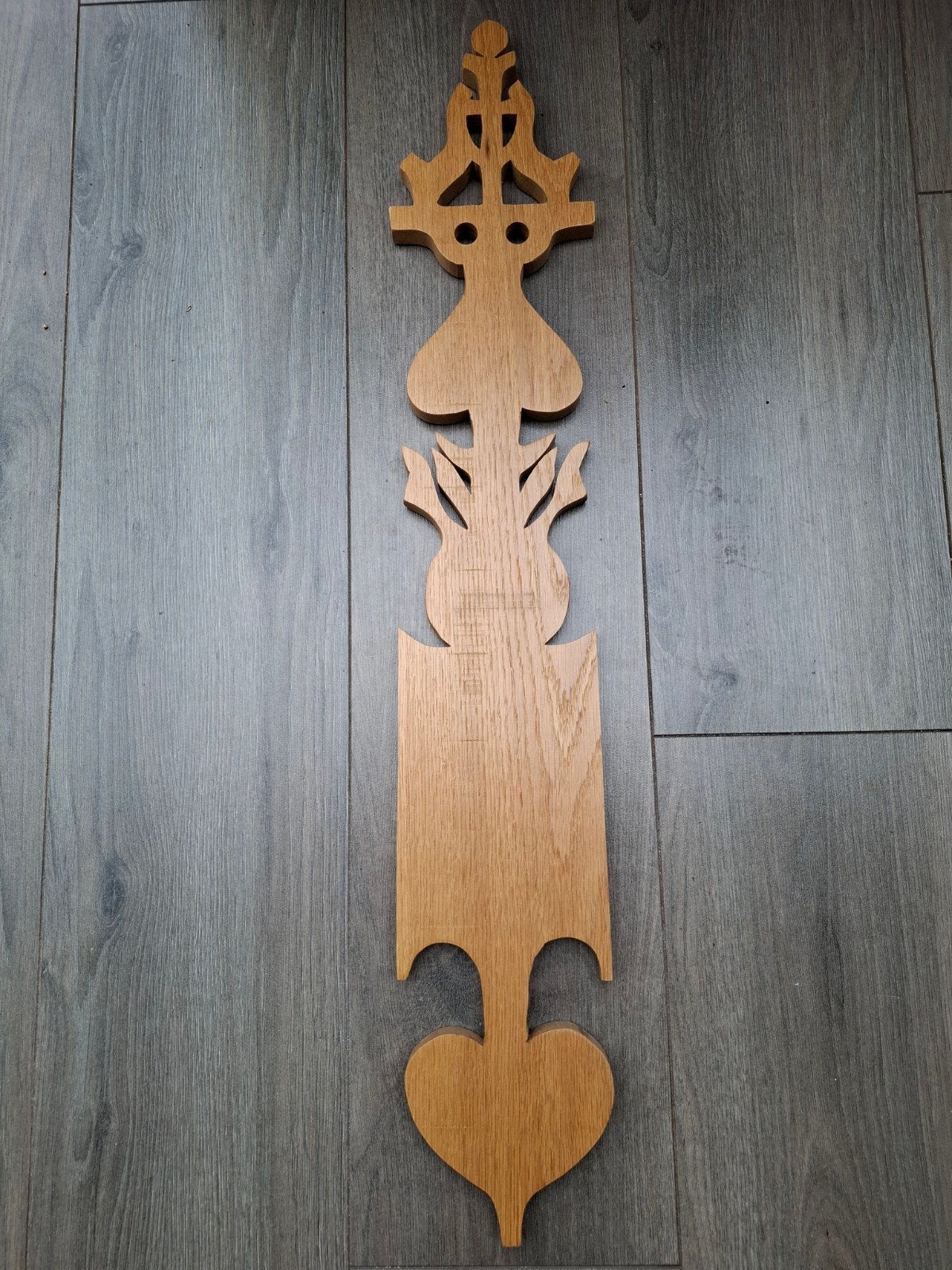 Twents gevelteken - Eikenhout - 78 cm, Ophalen