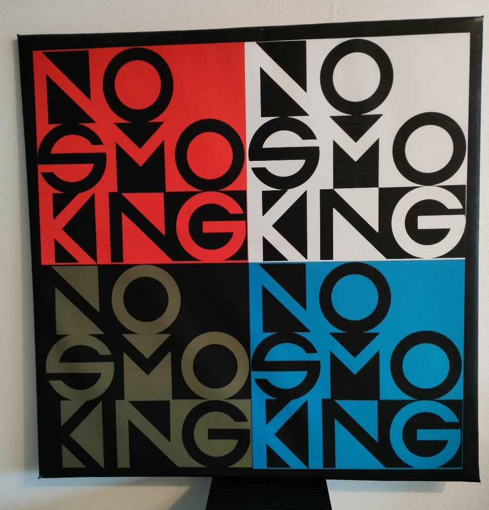 Canvas No Smoking Verboden te Roken Frame Print Multi-Color, Ophalen of Verzenden, Nieuw
