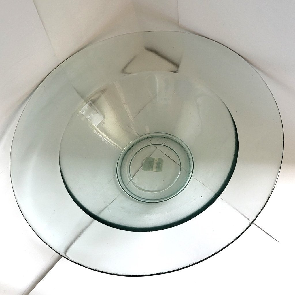 vintage grote Glazen schaal transparant watermeloen enz, Ophalen of Verzenden