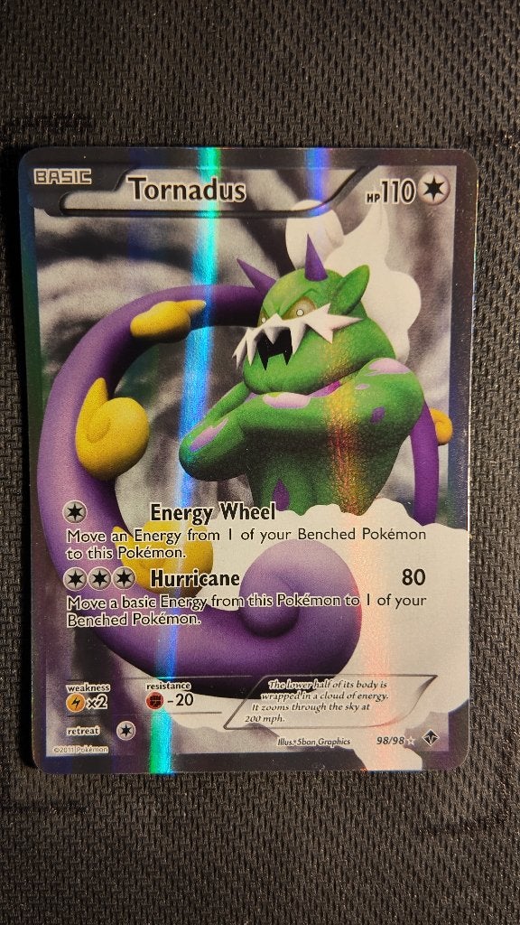 Tornadus 98 Emerging Powers | Pokemon kaart, Ophalen, Zo goed als nieuw, Losse kaart, Foil