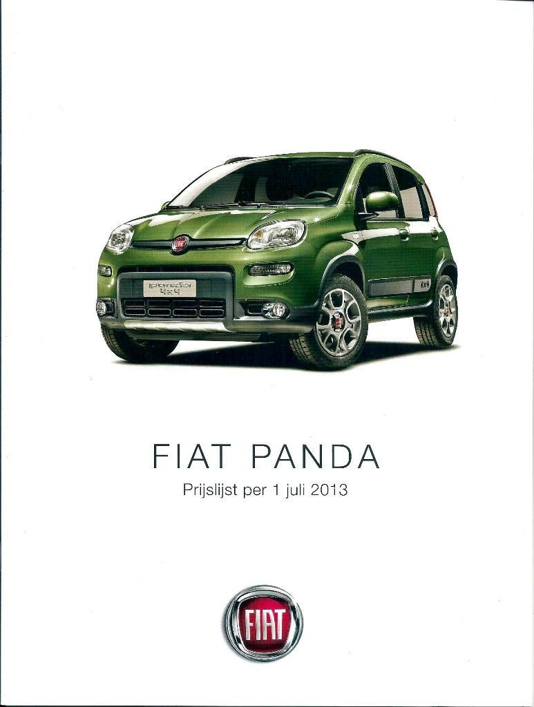 Brochure Fiat Panda 2013, Boeken, Auto's | Folders en Tijdschriften, Gelezen, Overige merken, Ophalen of Verzenden