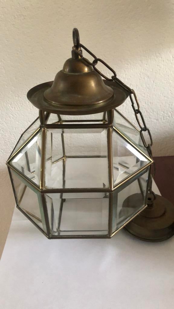 Art Deco Hang lamp, Ophalen, Zo goed als nieuw, Overige materialen, Minder dan 25 cm