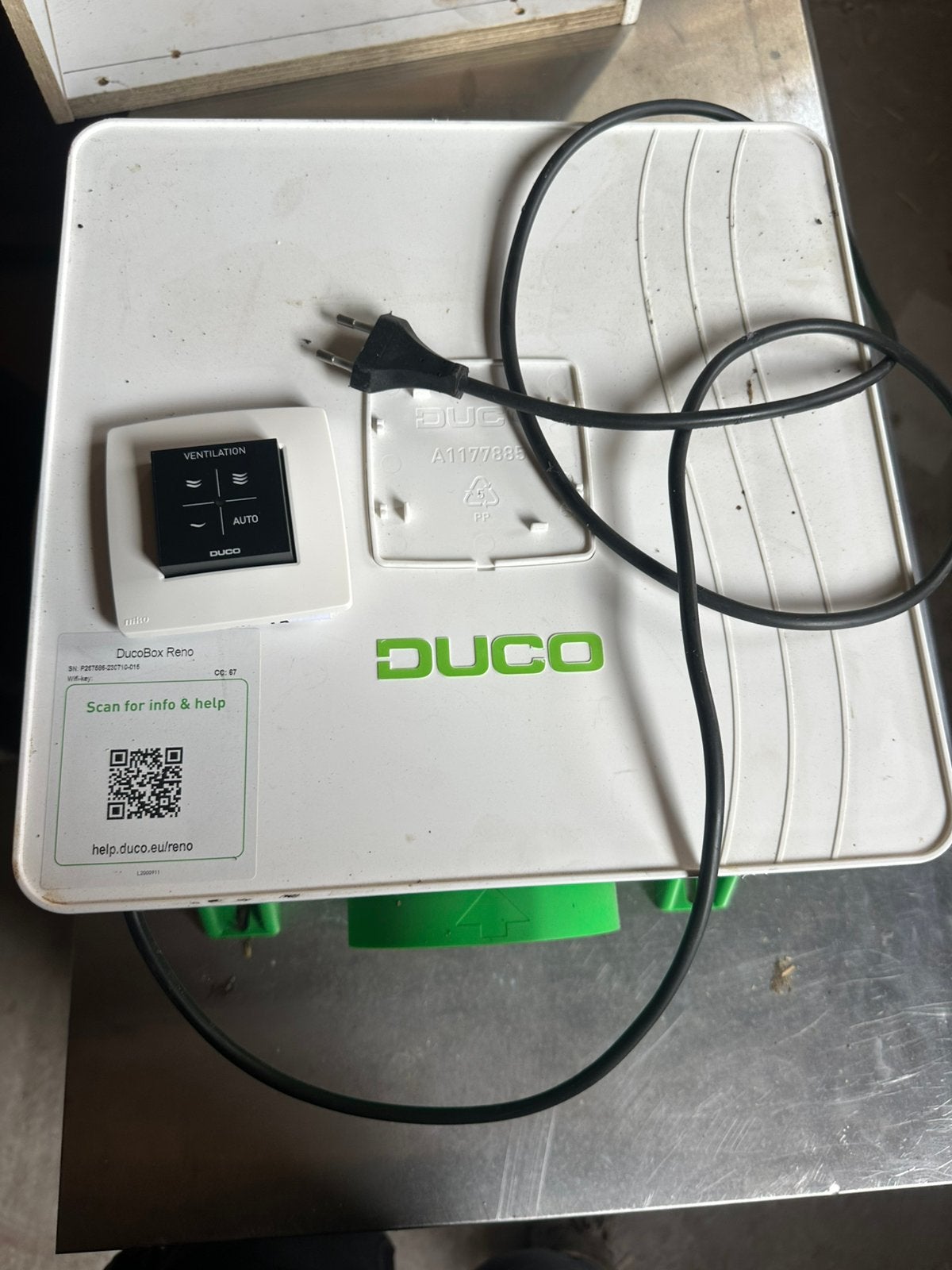 Duco renobox ventilatie, Ophalen, Zo goed als nieuw, Ventilator