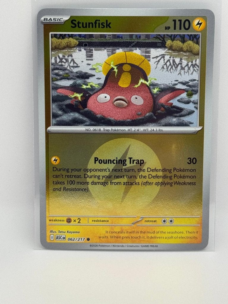 Stunfisk [Energy] #62 Pokemon Ascended Heroes, Verzenden, Zo goed als nieuw