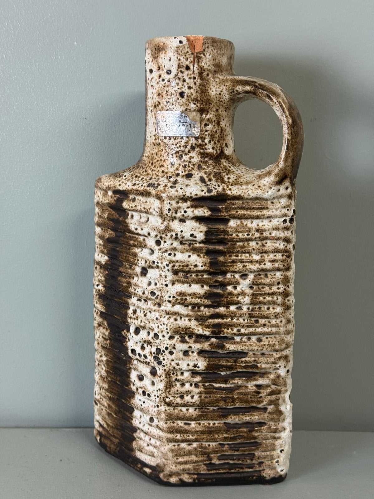 Vintage West Germany vaasje - Fat Lava stijl, Ophalen of Verzenden