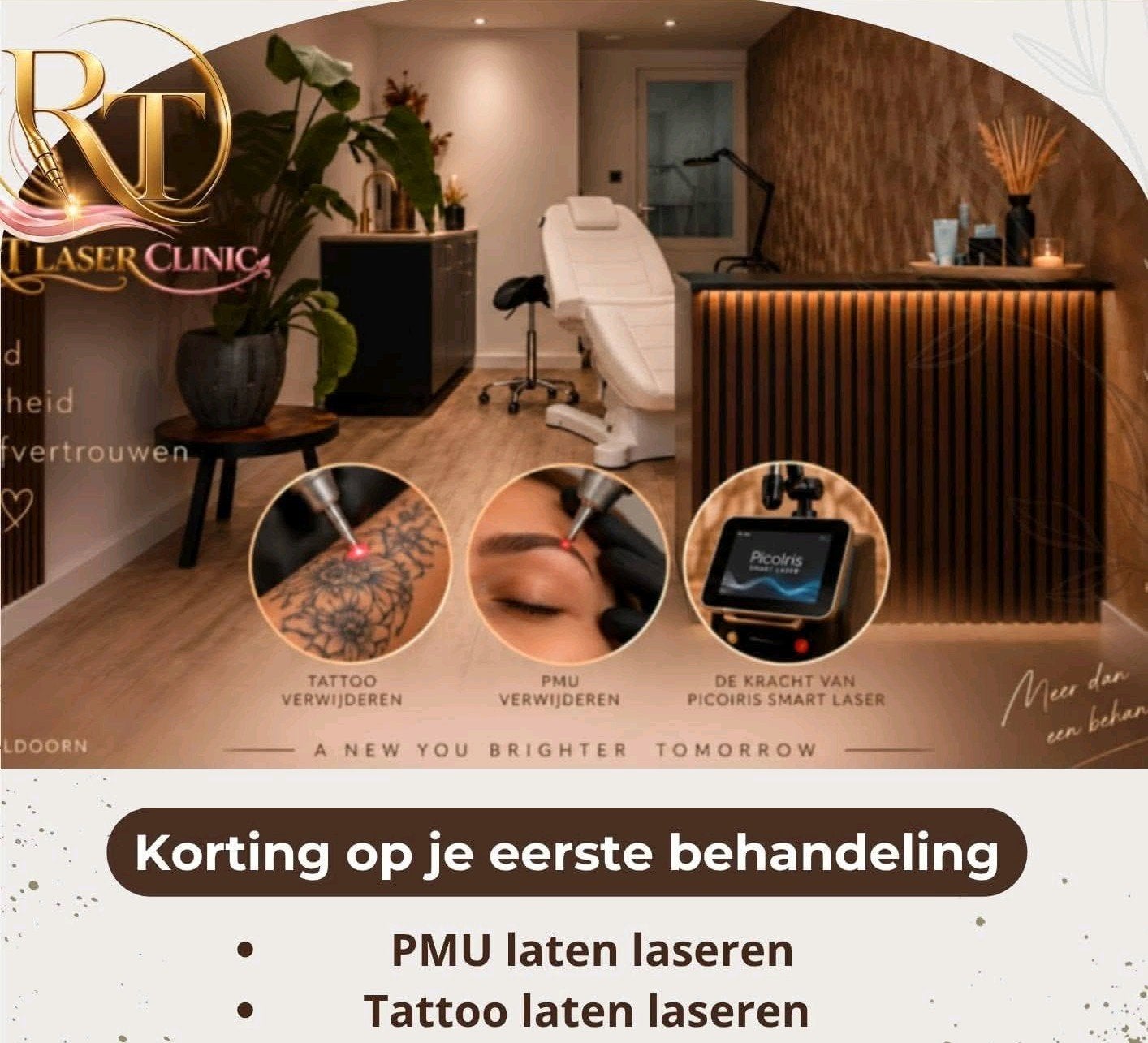 50% korting verwijderen tattoo of laseren PMU, Ophalen of Verzenden