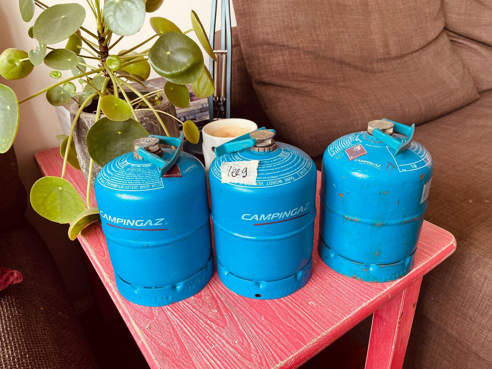 Campingaz type 901 gasflessen (leeg) - 3 stuks, Caravans en Kamperen, Kampeeraccessoires, Ophalen of Verzenden, Gebruikt