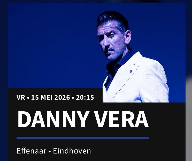 4 kaartjes Danny Vera Effenaar 15 mei, Drie personen of meer, Mei