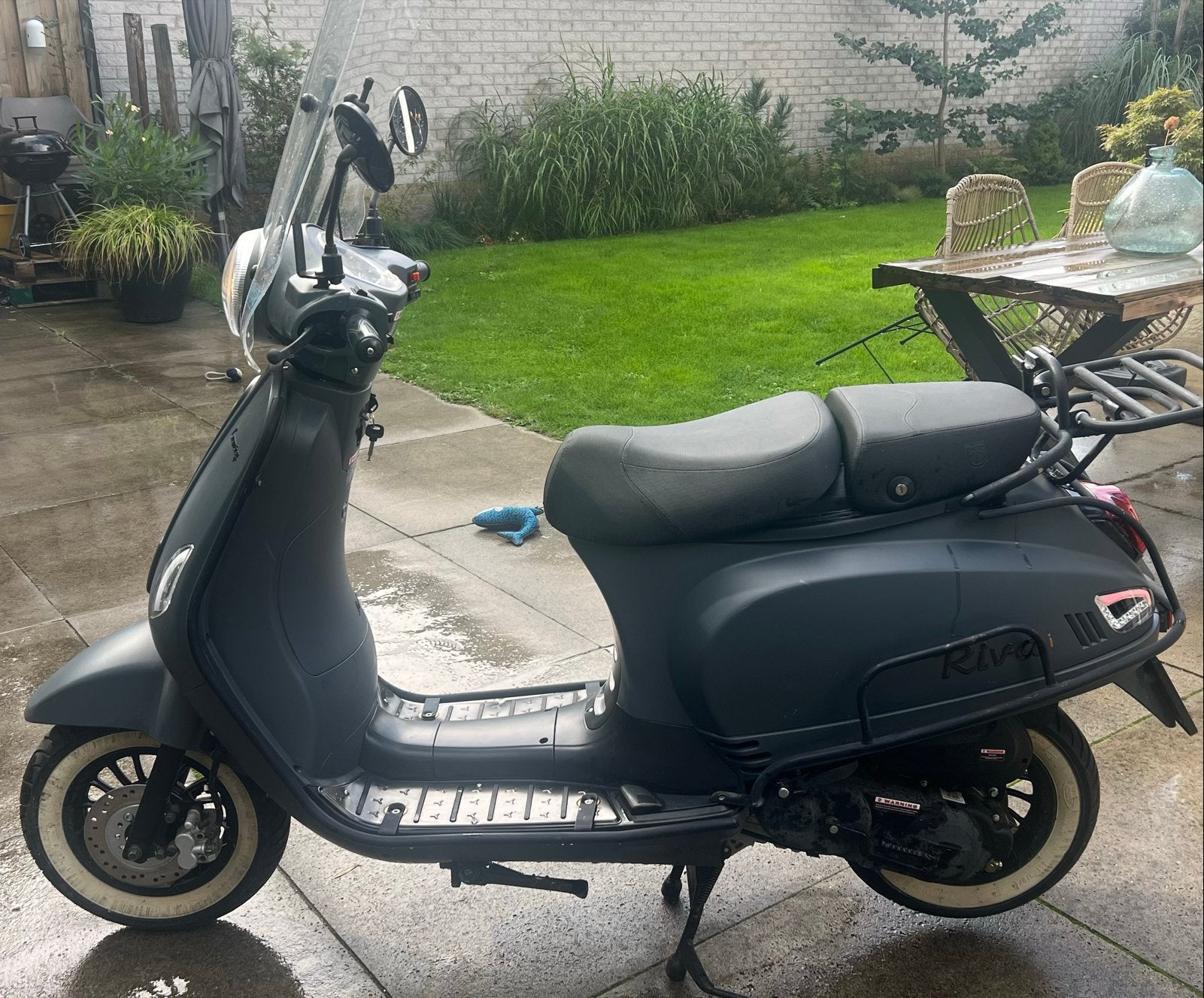 Turbho Riva S Luxury Scooter - Mat Grijs, Ophalen, Zo goed als nieuw, Benzine, Overige merken