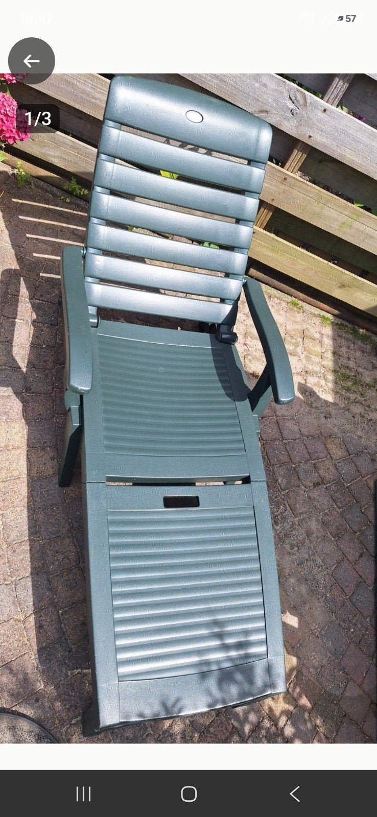 Ligbed Hartman!, Tuin en Terras, Ophalen, Kunststof, Inklapbaar