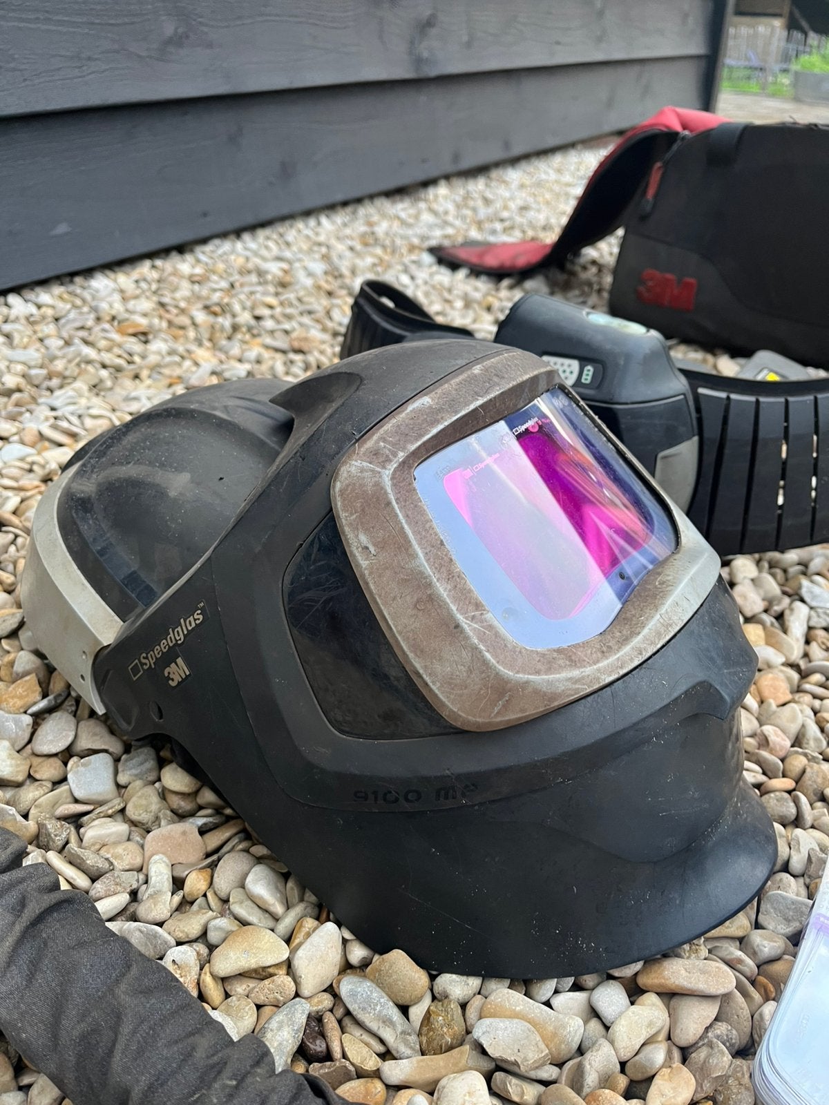 3M Speedglas 9100 MP lashelm incl adflow, Doe-het-zelf en Verbouw, Laskappen, Lasfilter, Ophalen, Gebruikt