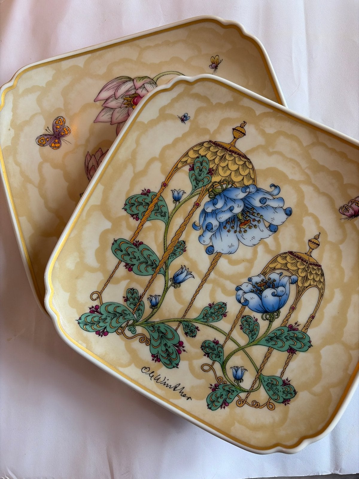 Hutschenreuther Ole Winther Moeder en Kind wandborden (2 stu, Ophalen
