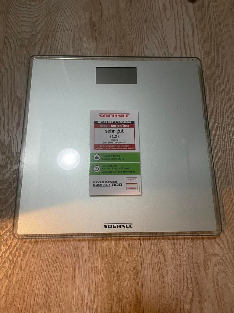 Soehnle Personenweegschaal Style Sense Compact 300, 1 tot 500 gram, 100 kg of meer, Ophalen of Verzenden, Personenweegschaal