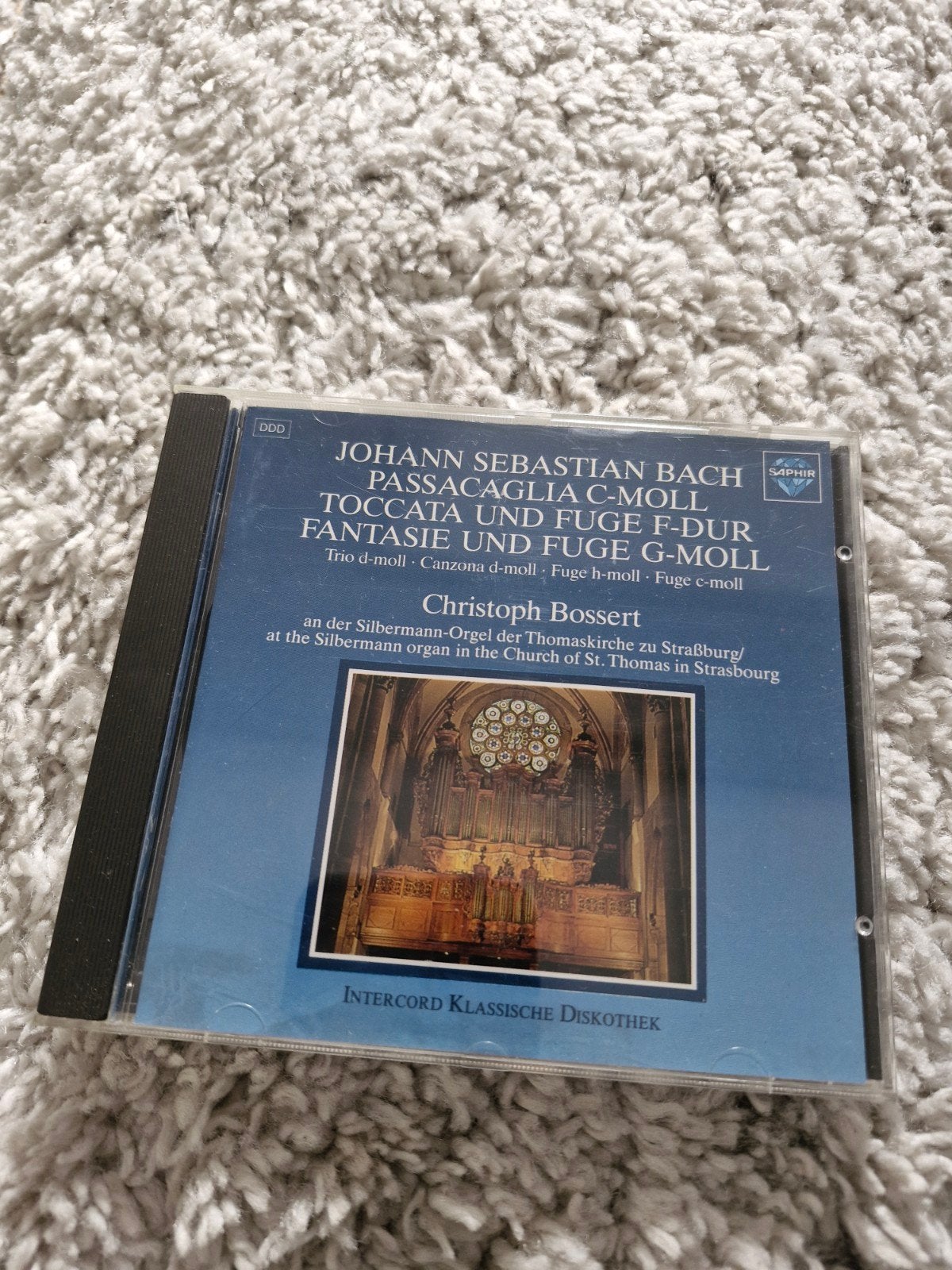 Christoph Bossert - Orgelwerken Bach (Strasbourg), Gebruikt, Overige typen, Ophalen of Verzenden, Barok