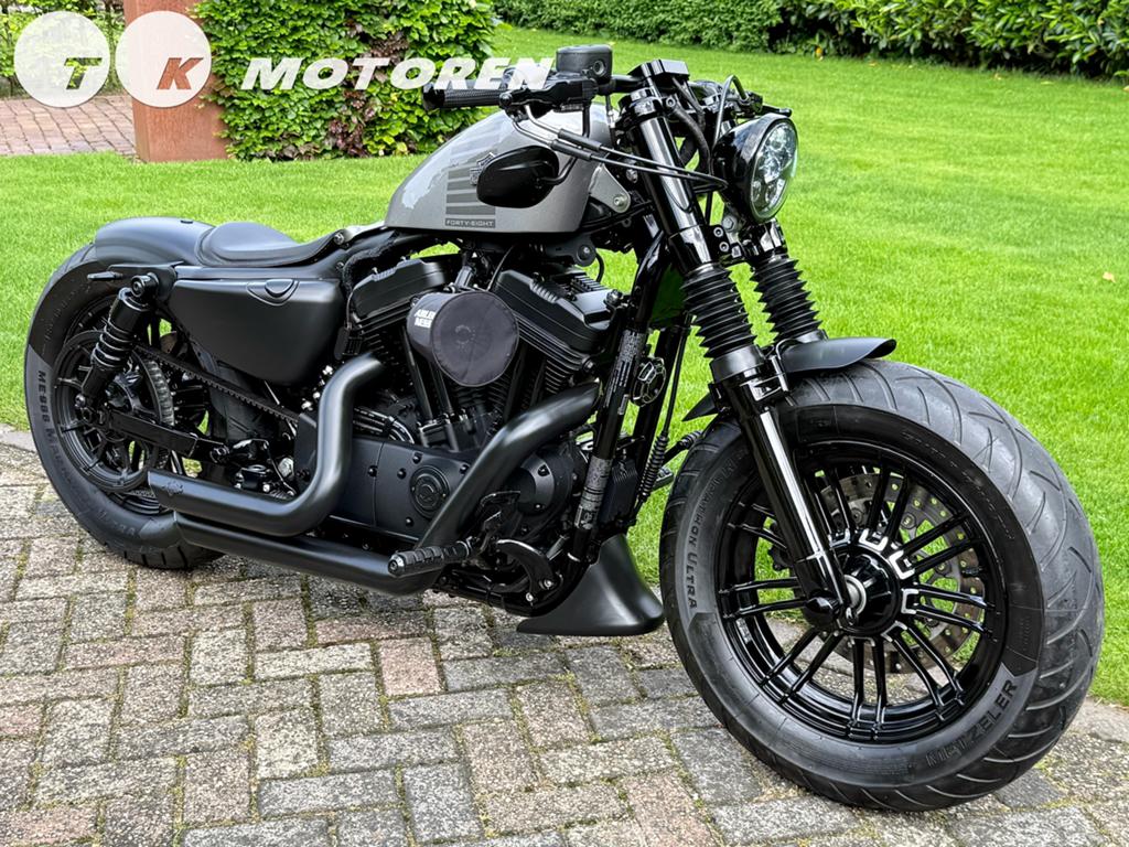 ⭐️ UNIEKE CUSTOM Harley Davidson Sportster 1200 FORTY EIGHT, Motoren, Motoren | Harley-Davidson, 2 cilinders, Occasion, Bedrijf