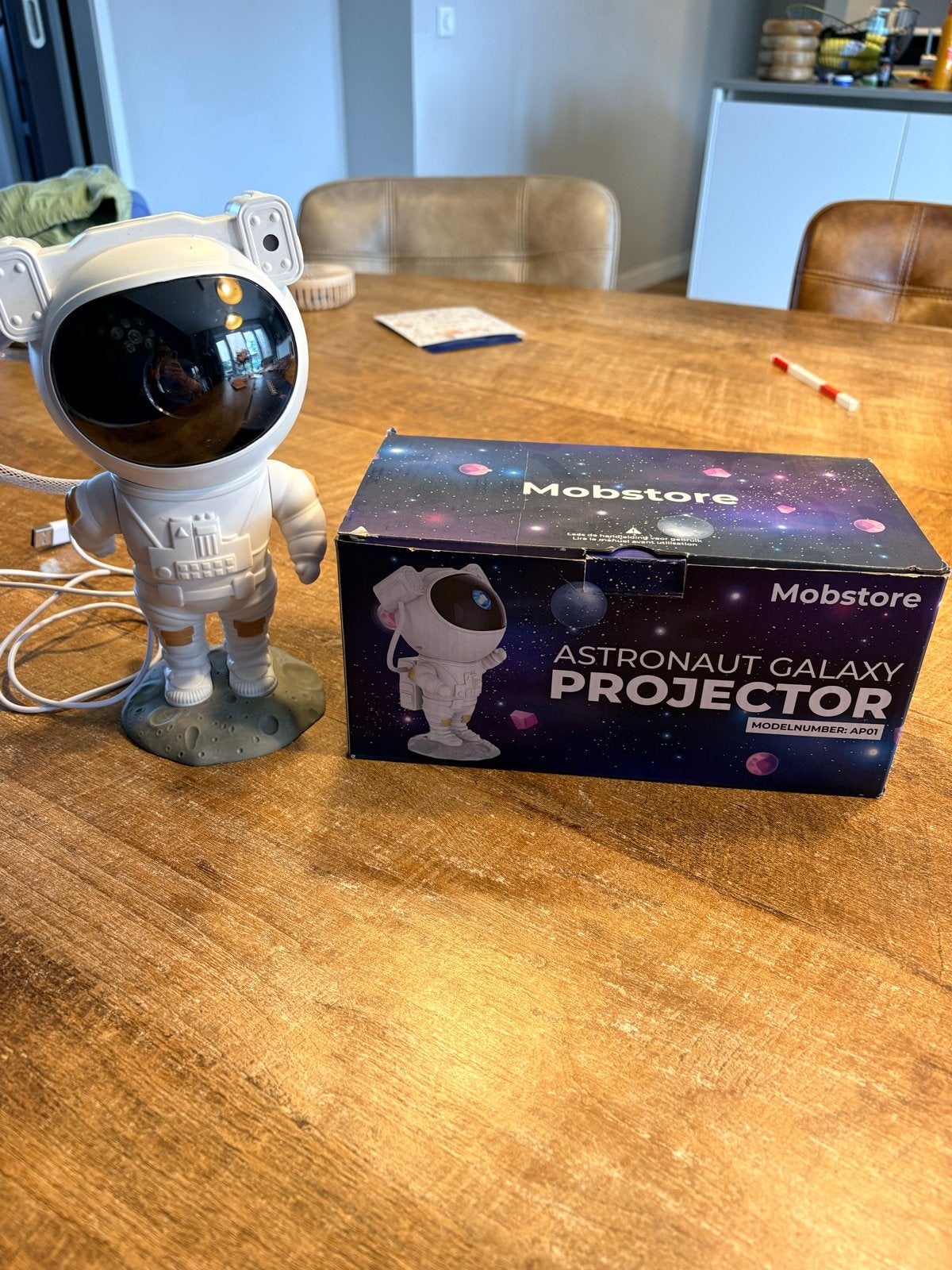 Astronaut Galaxy Projector - Sterrenhemel Nachtlamp, Nieuw, Kunststof, Ophalen of Verzenden, Modern