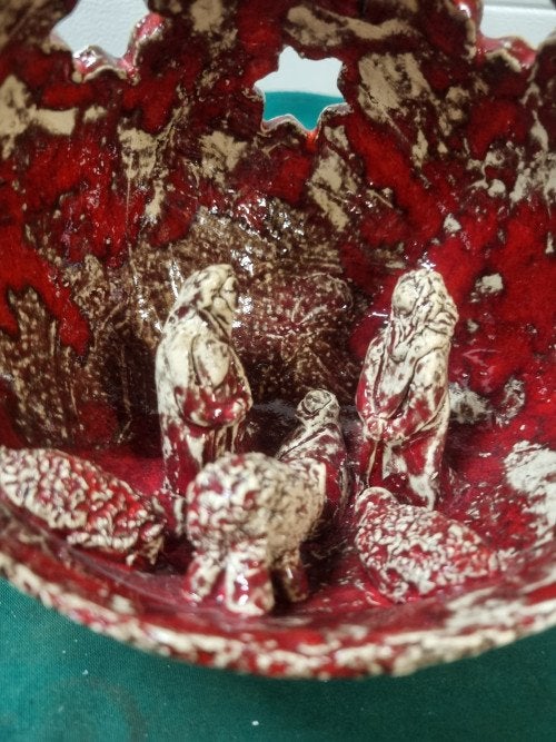 kerststal aardewerk handgemaakt vintage, Ophalen of Verzenden, 'T Olde Gre-j, Info@toldegrej.nl, Endepoelstraat 20f Didam