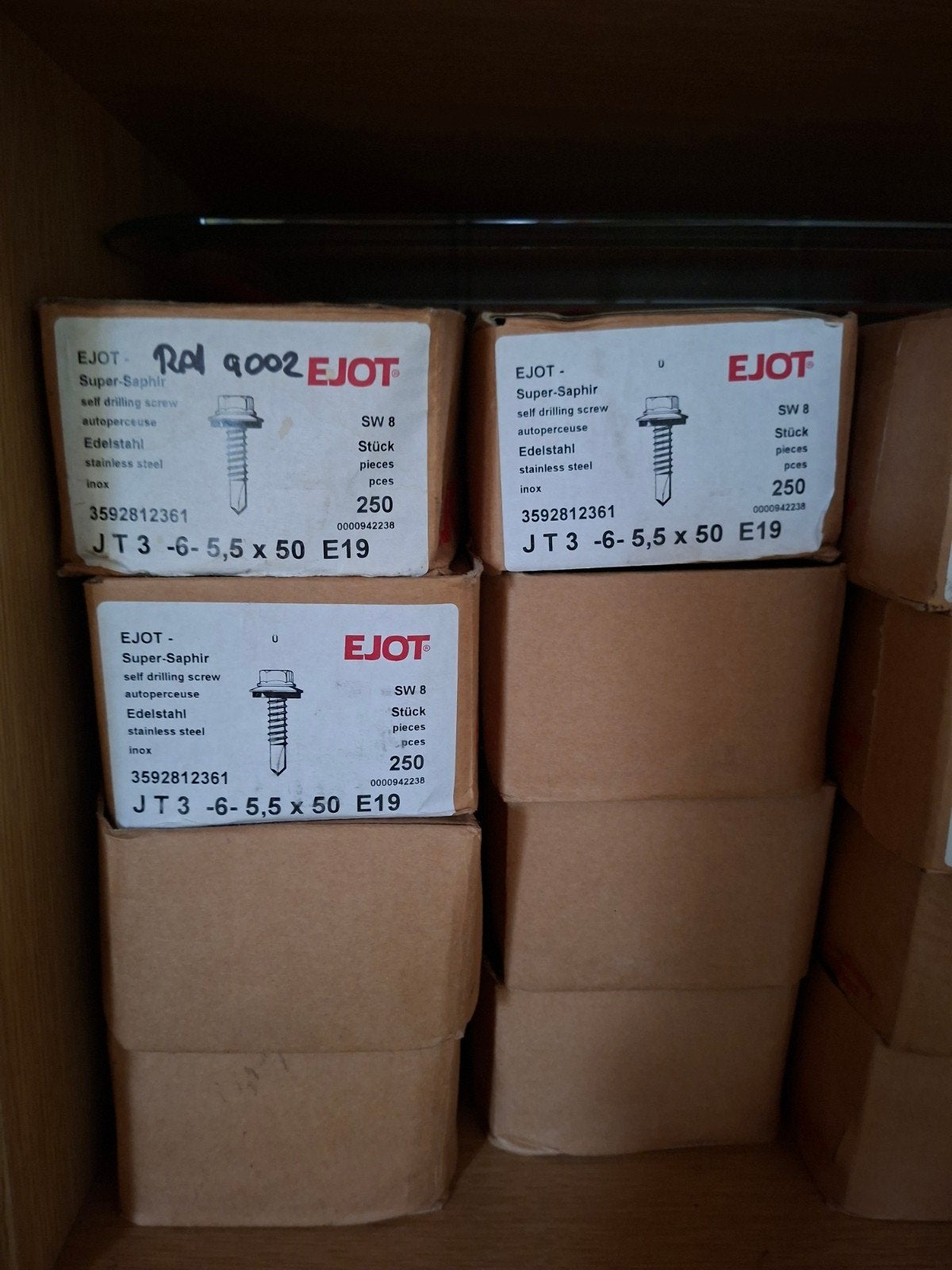 EJOT Super-Saphir zelfborende schroeven RVS, Ophalen, 50 tot 100 mm, Schroeven, Nieuw