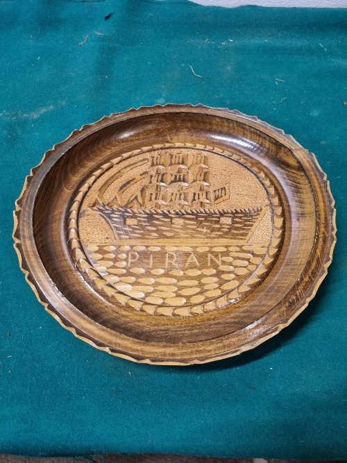 Wandbord met boot houtsnijwerk piran, Ophalen of Verzenden, 'T Olde Gre-j, Info@toldegrej.nl, Endepoelstraat 20f Didam