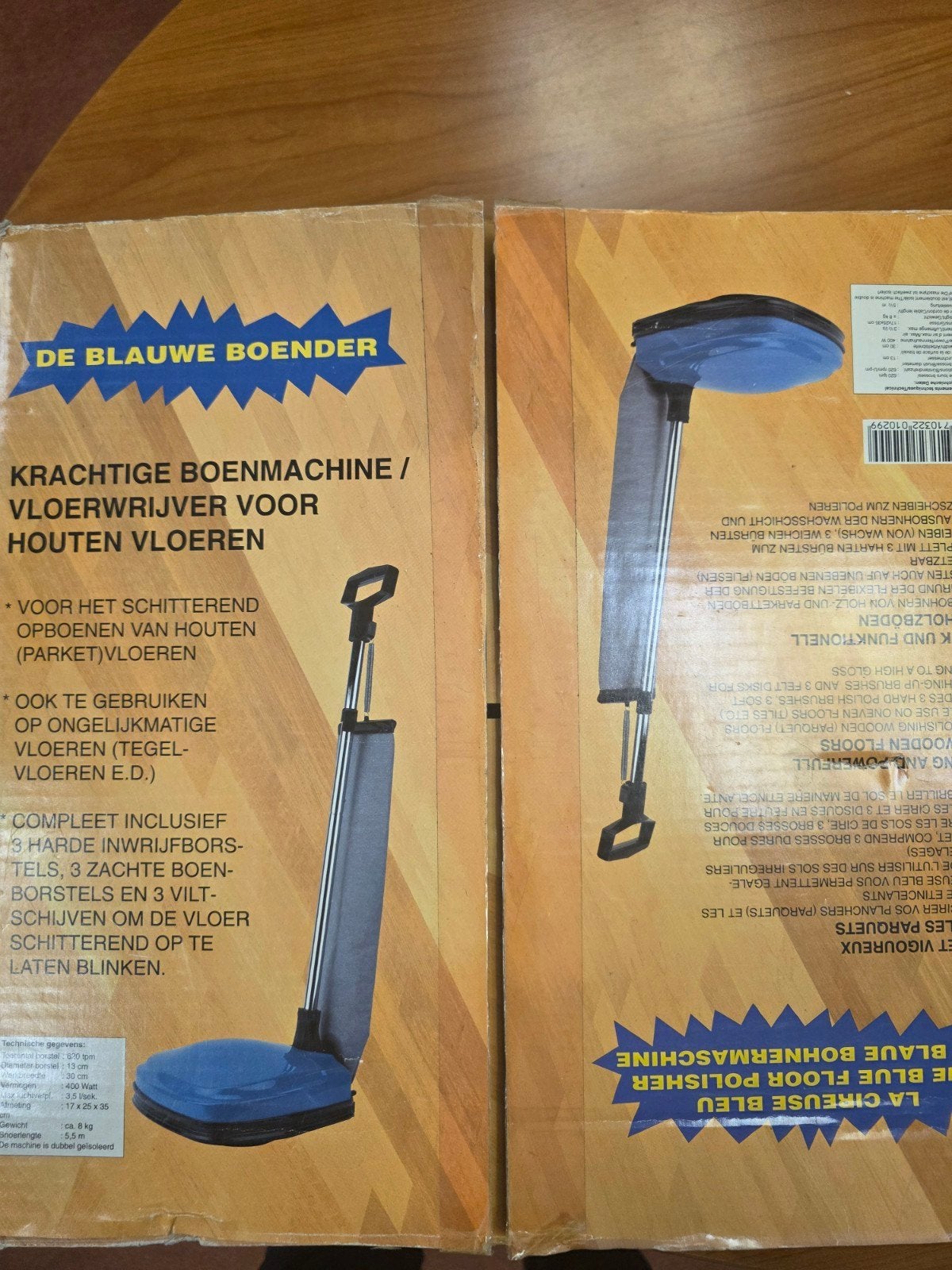 Nieuw in doos De Blauwe Boender Krachtige Boenmachine/Vloerw, Witgoed en Apparatuur, Ophalen of Verzenden, Nieuw