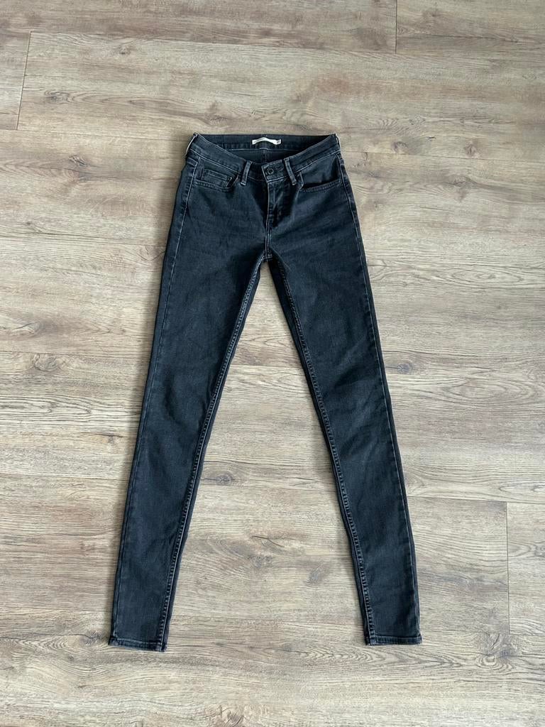 Levi’s 710 | Zwarte dames super skinny jeans | Maat 27/32, Kleding | Dames, Spijkerbroeken en Jeans, Ophalen of Verzenden, Zo goed als nieuw
