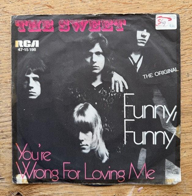 The Sweet - Funny Funny, Cd's en Dvd's, Vinyl Singles, Gebruikt, Fotohoes, 7 inch, Single