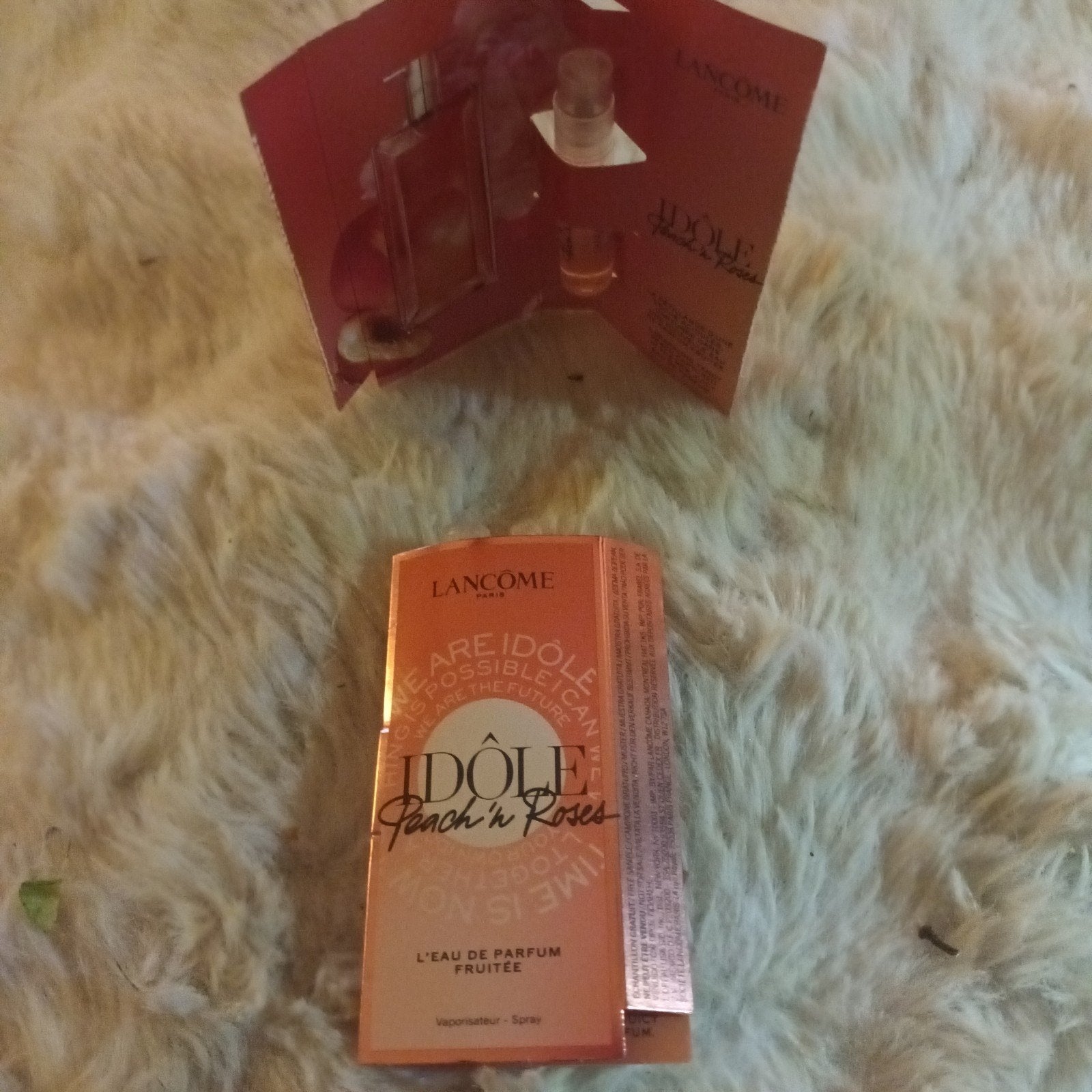 LANCOME IDÔLE peach'n roses parfum proefjes..2 x..nieuw, Ophalen of Verzenden, Nieuw