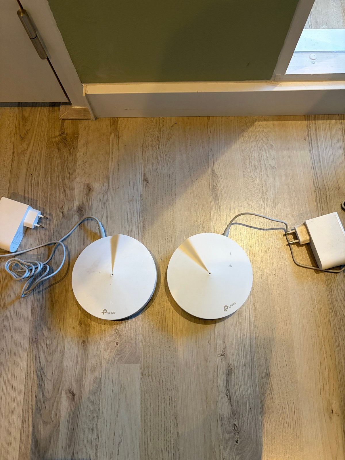 2 x TP-Link Deco M9 Plus AC2200 Mesh Wi-Fi Systeem, Computers en Software, Ophalen, Gebruikt, Router