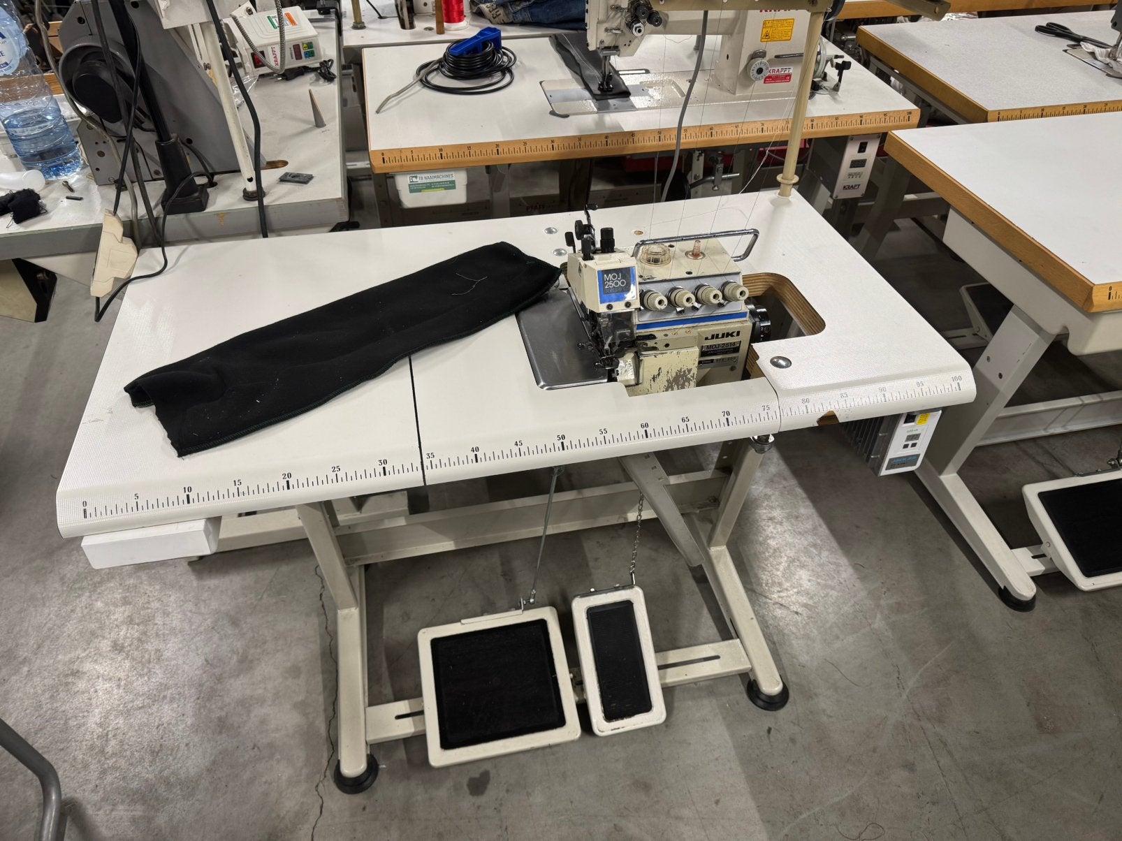 Industriele lockmachine overlock juki dubbel transport 220v, Overige merken, Gebruikt, Juki, Ophalen of Verzenden