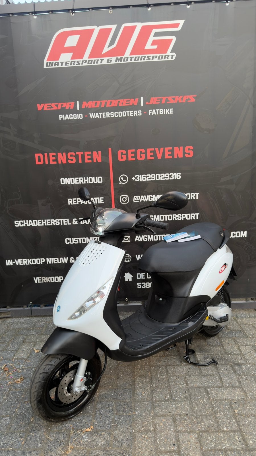NIEUWSTAAT originele Piaggio zip 2-takt 2t GRATIS BEZORGD!, Maximaal 45 km/u, Zip, Ophalen of Verzenden, Zo goed als nieuw