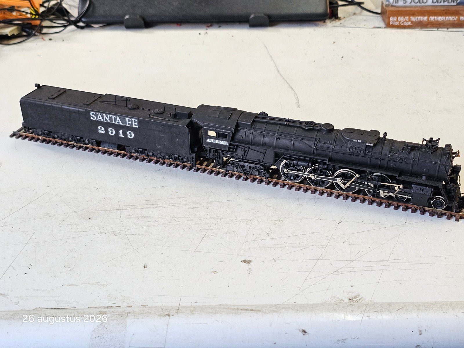 Bachmann SANTE-FE 2919 Amerikaanse stoomlocomotief A.T.&S.E., Hobby en Vrije tijd, Gebruikt, Bachmann, Ophalen of Verzenden, Gelijkstroom