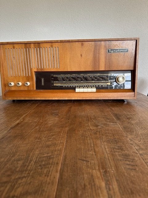 Vintage buizen radio, Antiek en Kunst, Ophalen