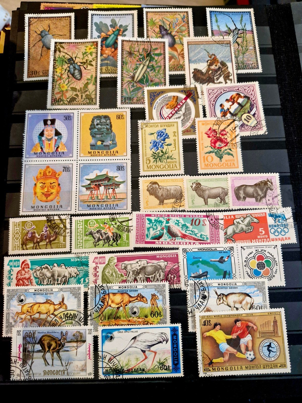 Verzameling Mongoolse postzegels - Diverse thema's, Ophalen of Verzenden, Na 1940, Gestempeld