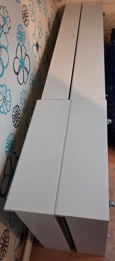 Ikea bedlades set Songesand, Ophalen, Eenpersoons, Wit, Zo goed als nieuw