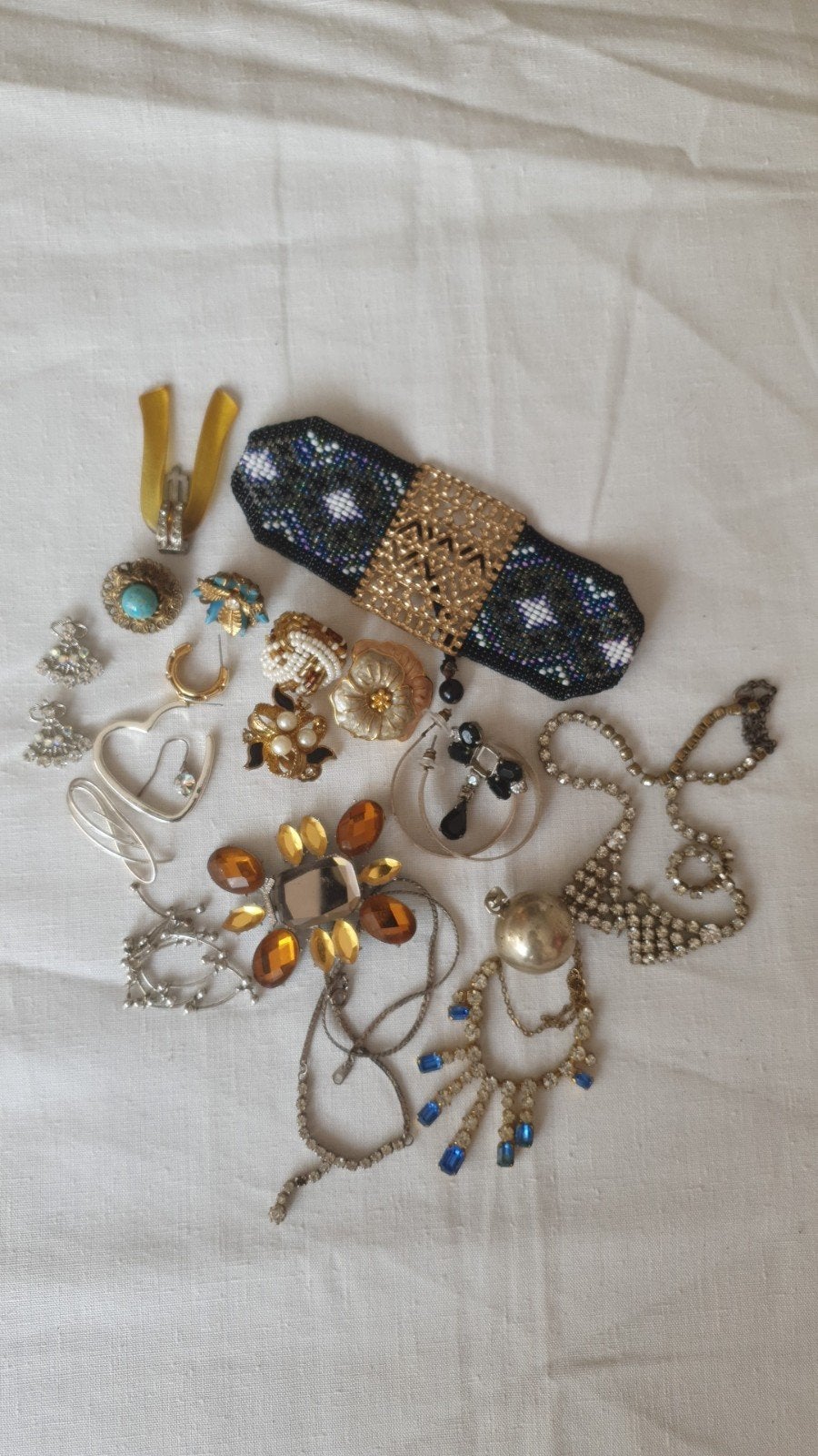 Vintage Restanten Sieraden Collectie, Ophalen of Verzenden, Overige materialen, Overige typen, Met edelsteen