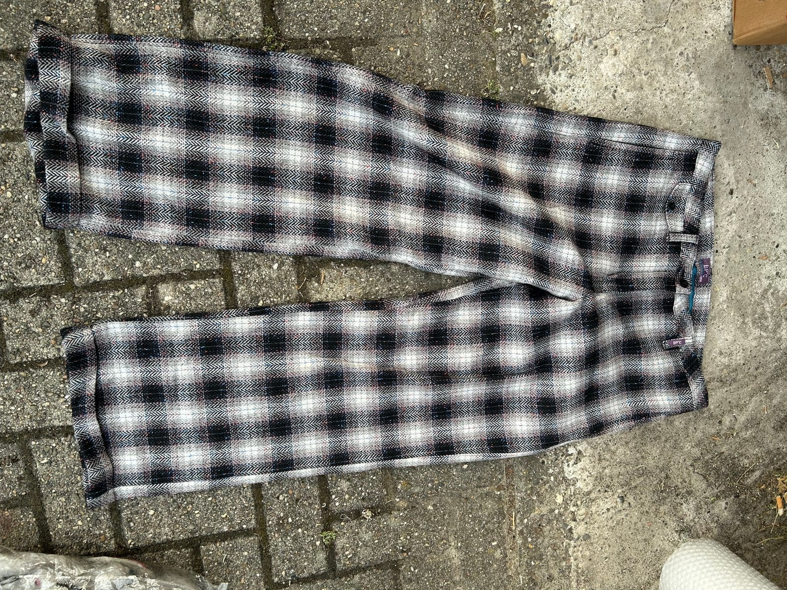 BPC Basics geruite broek - Zwart, wit, grijs - Maat W36 L32, Kleding | Heren, Ophalen of Verzenden, Zo goed als nieuw, Overige maten
