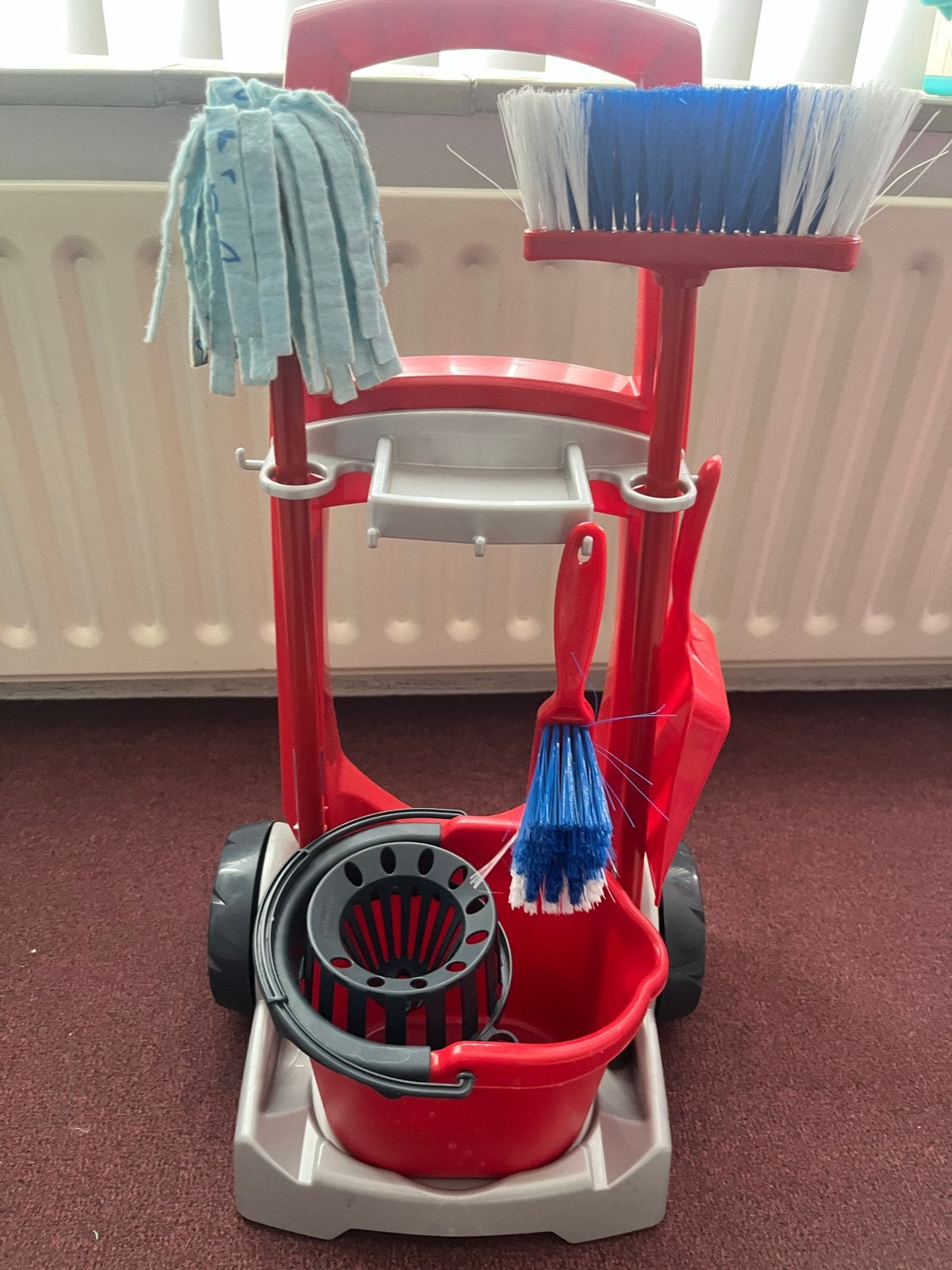 Vileda Junior speelgoed schoonmaakset met stofzuiger, Ophalen, Gebruikt, Jongen of Meisje