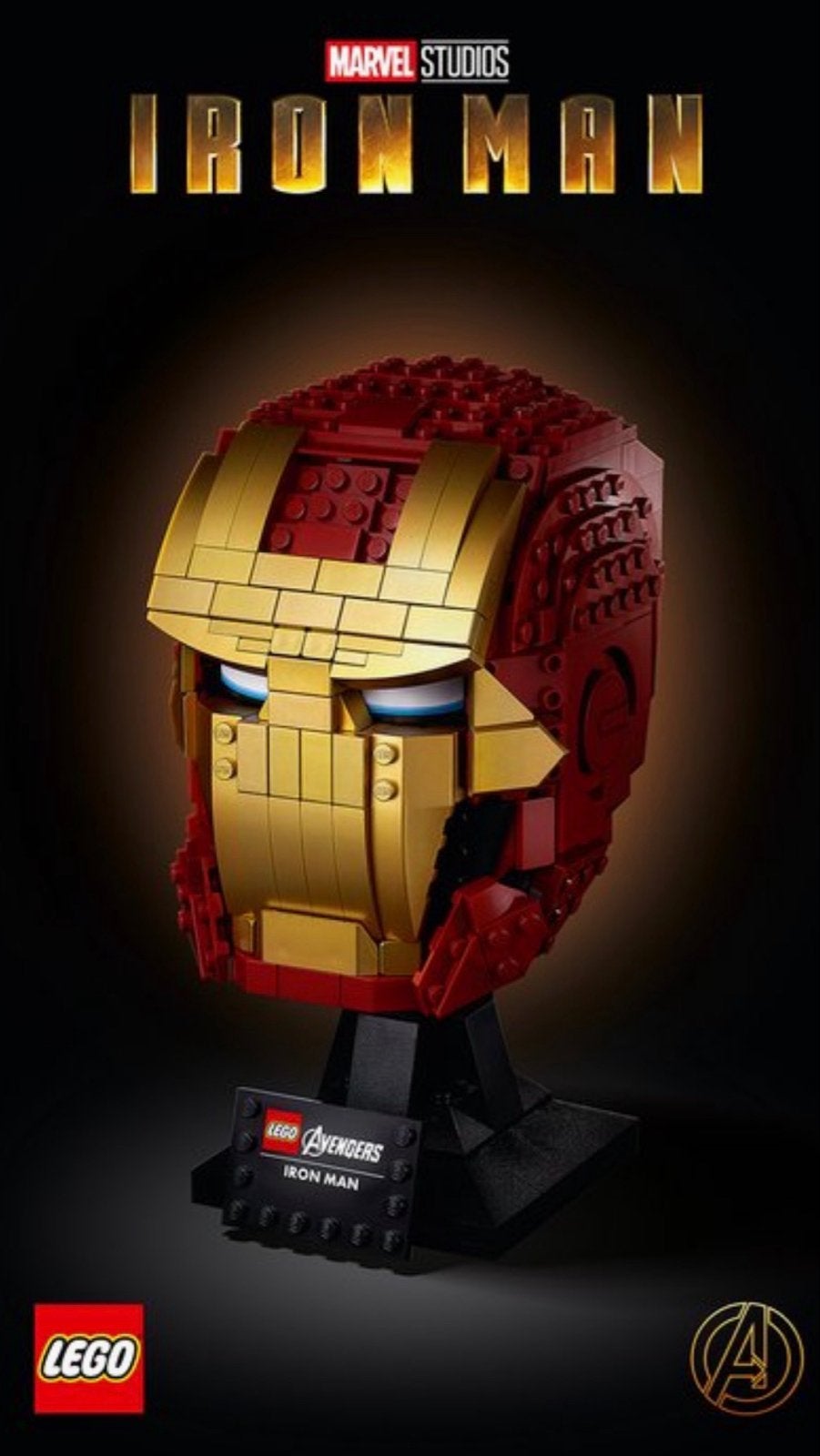 LEGO 76165 Iron Man Helm - Marvel Studios compleet, Marvel, Lego, Ophalen of Verzenden, Zo goed als nieuw