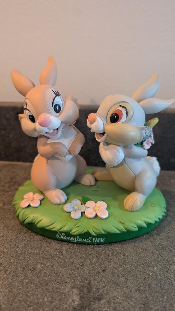 Disney Park Parijs beeld stampertje & Miss Bunny beeld, Ophalen of Verzenden, Bambi of Dumbo, Zo goed als nieuw, Beeldje of Figuurtje