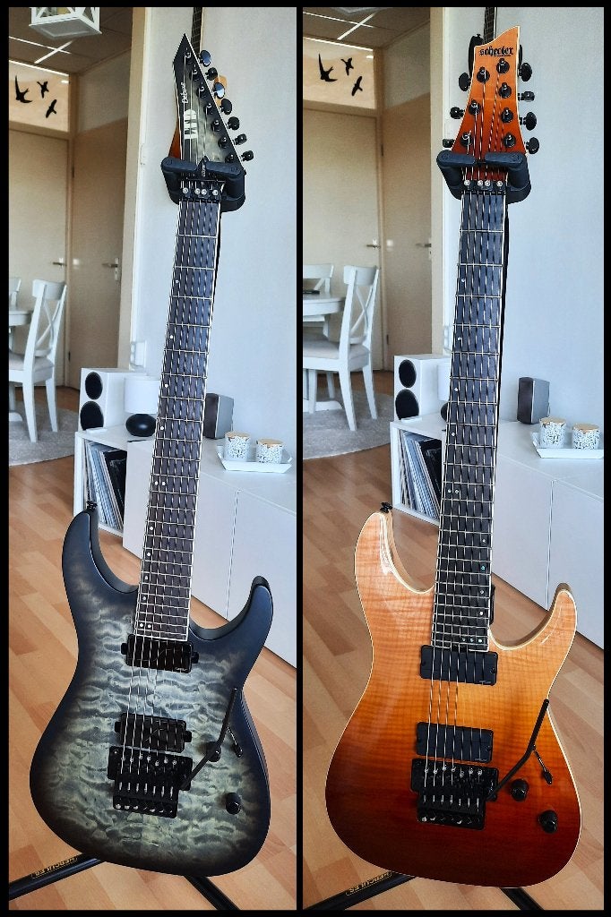 ESP-LTD M1007B QM + SCHECTER C-7 SLS ELITE (In nieuwstaat)!!, Ophalen, Zo goed als nieuw, Solid body, Overige merken