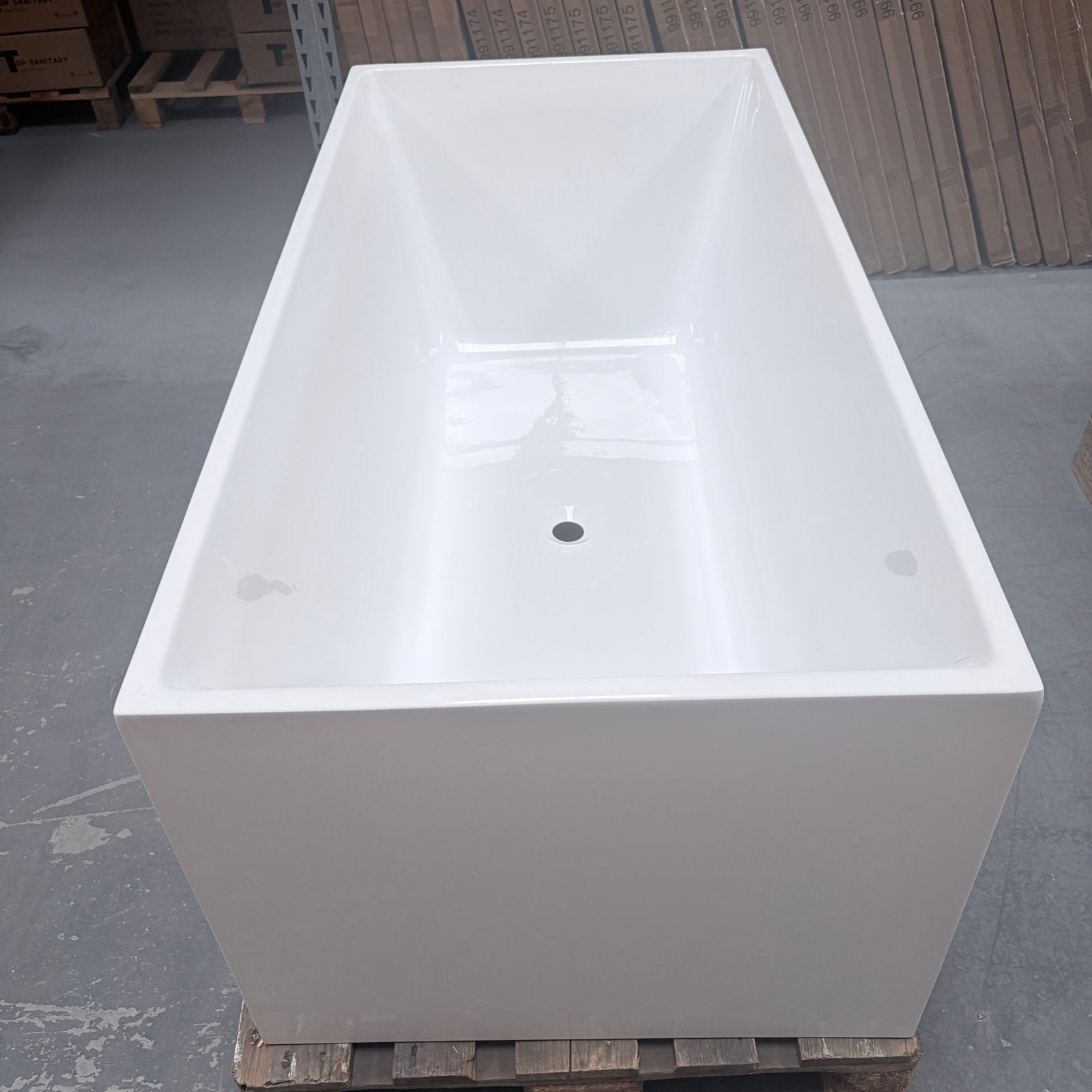 NU Korting Vrijstaand Ligbad 150cm – Nieuw Bad nr393, Ophalen, Kunststof, Minder dan 30 cm, Rond