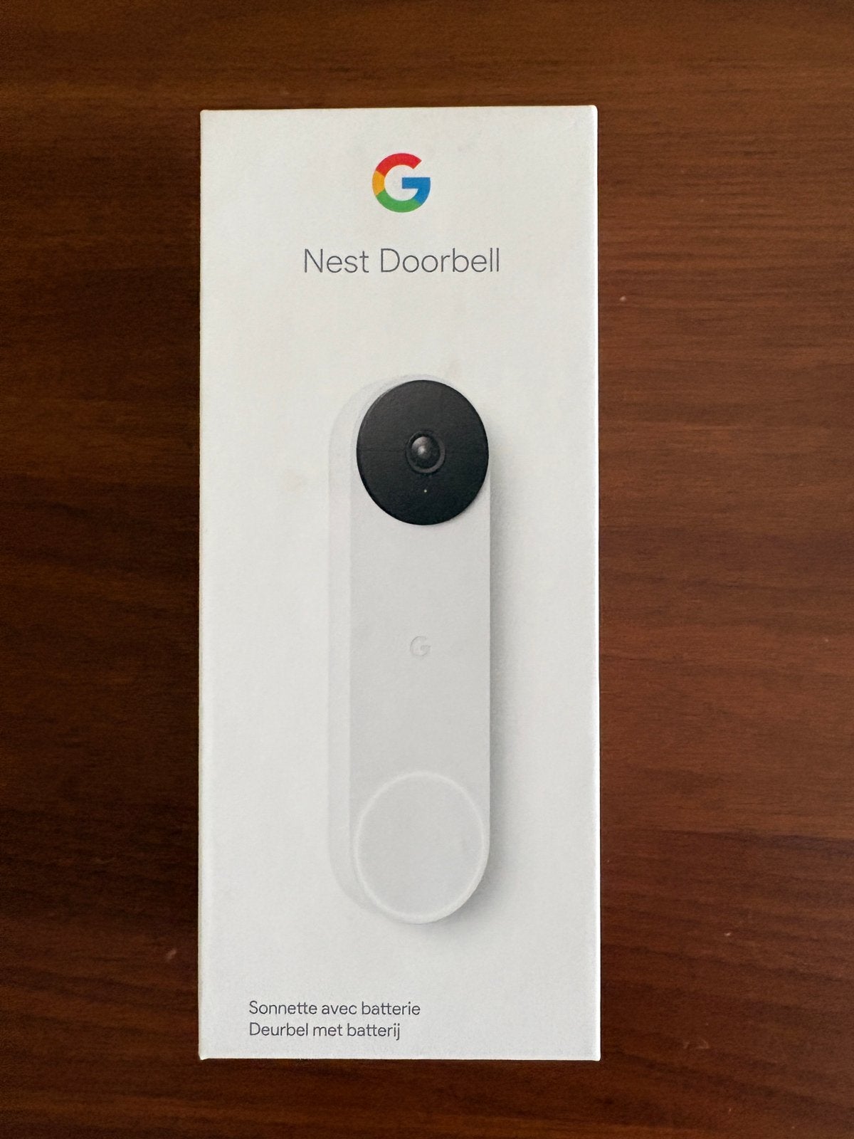Google Nest Doorbell (battery) - Bedraad/Draadloos, Ophalen of Verzenden, Bewegingsdetectiesensor, Zo goed als nieuw, Draadloos