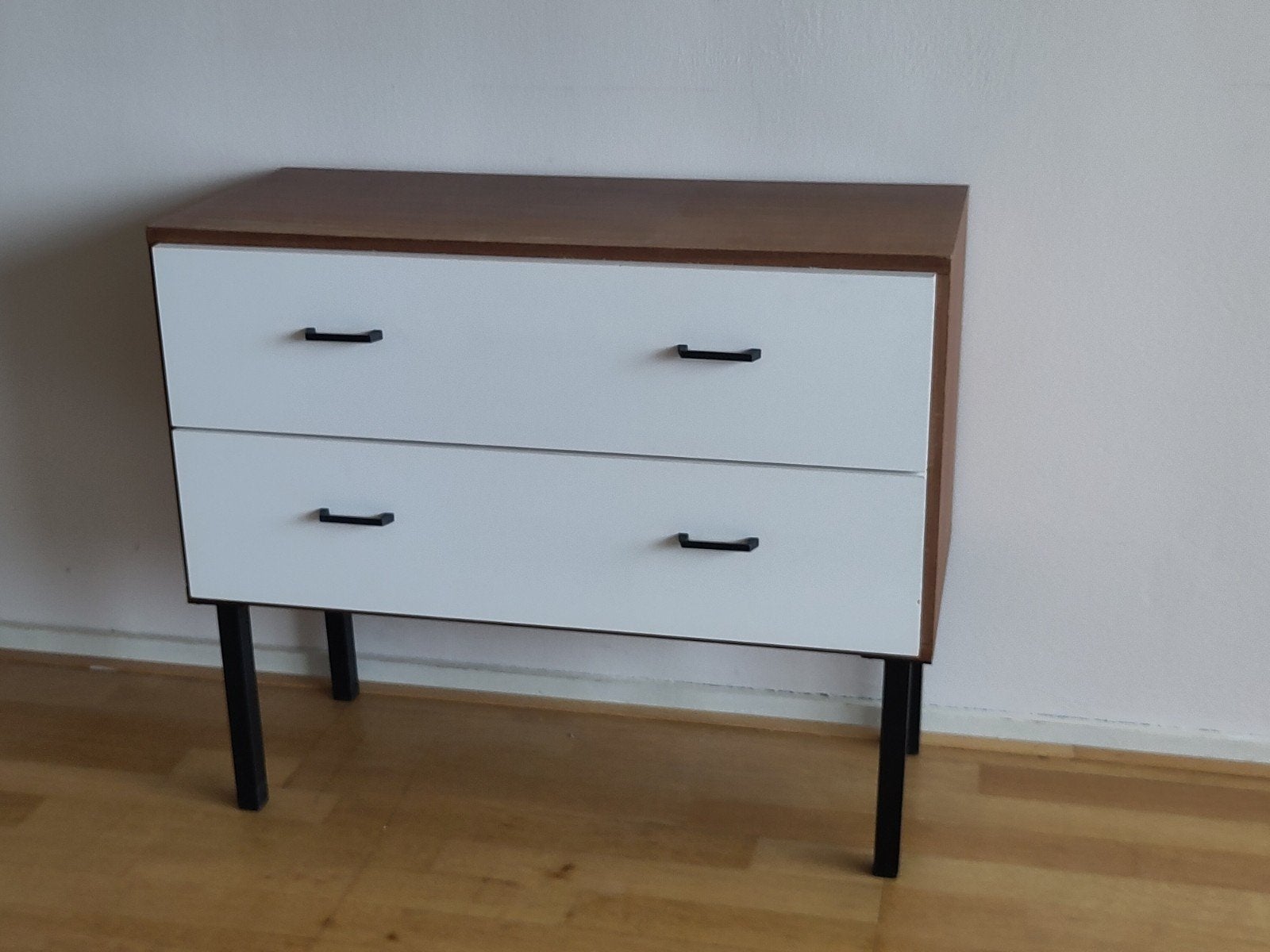 Vintage kast Simpla Lux ladekast teakhout ladekastje teak, Ophalen, Gebruikt, ., 55 tot 70 cm